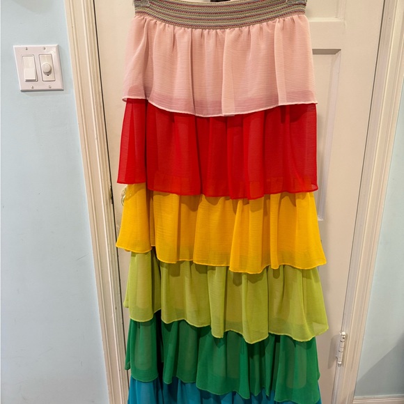 Alice and Olivia Rainbow Tiered Skirt - Picture 5 of 5